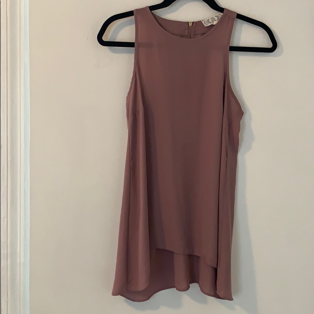 High low lavender top